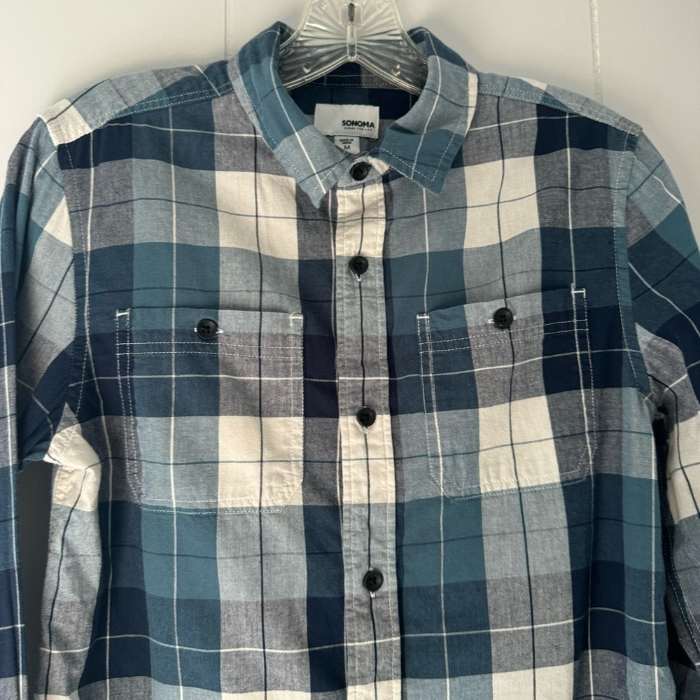 Sonoma Plaid Button Down Shirt - Picture 3 of 5
